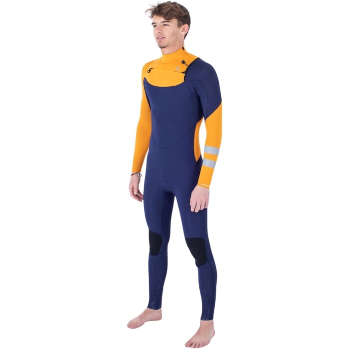 2024 Hurley Mens Advant 3/2mm Chest Zip Wetsuit MFS0013302 - Flag Blue